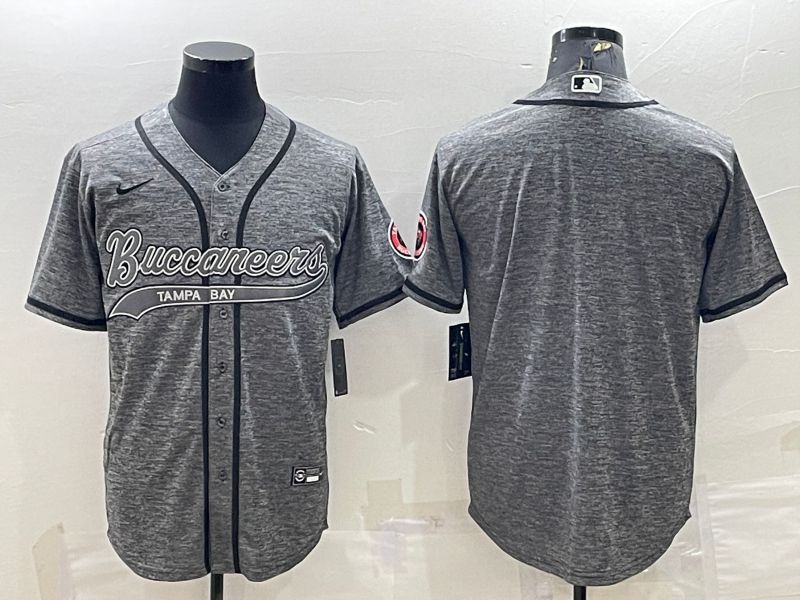 Men Tampa Bay Buccaneers Blank Grey hemp ash 2022 Nike Co branded NFL Jersey